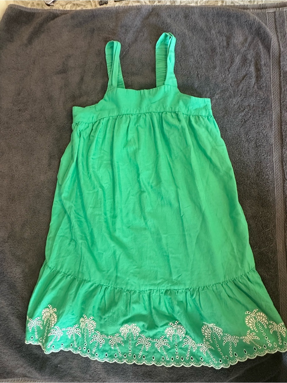 Old Navy Bright Green Embroidered Sundress